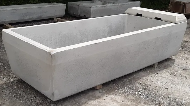 concrete trough