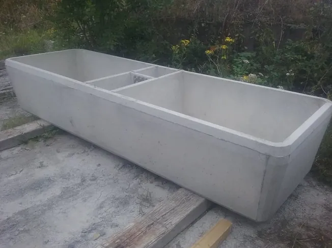 concrete trough