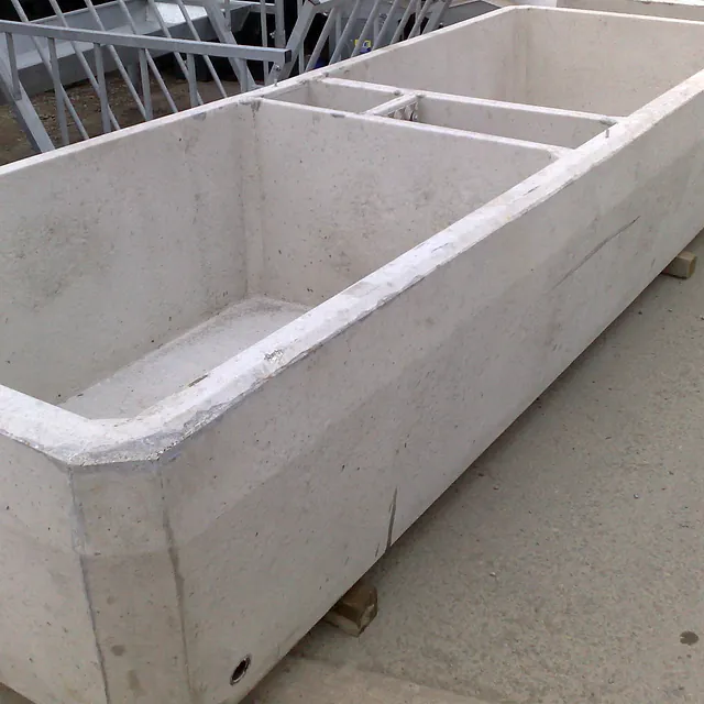 concrete trough